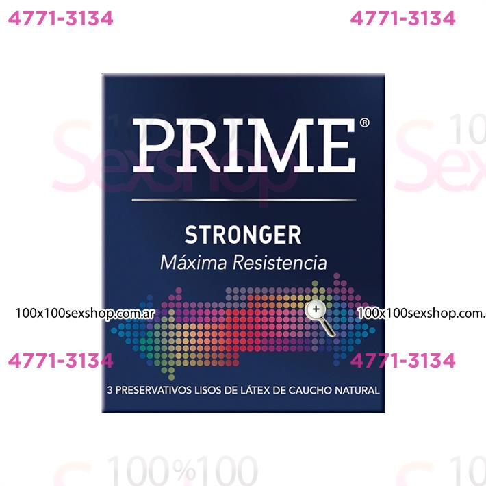 Cód: CA FP STRONGER - Preservativos Prime Stronger - $ 6200